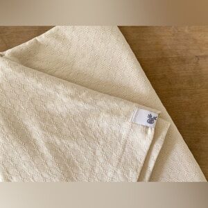 max + moose - Pointelle Swaddle Blanket - Pearl / Ivory